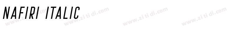 Nafiri Italic字体转换